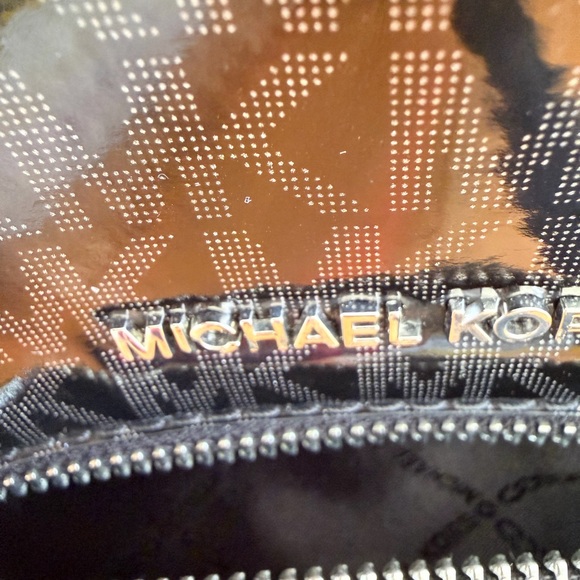 Michael Kors Black Rhea Patent Mini Backpack main image 5